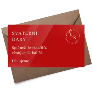 Plexi kartička dary RODIGO