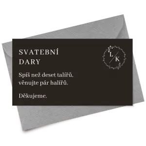 Papírová kartička dary RODIGO