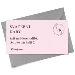 Papírová kartička dary RODIGO