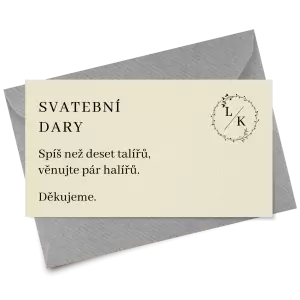 Papírová kartička dary RODIGO