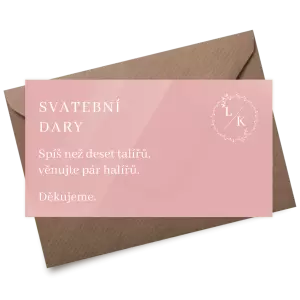 Plexi kartička dary RODIGO