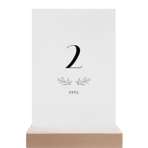 Papírové číslo stolu MINA
