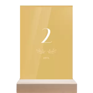 Papírové číslo stolu MINA