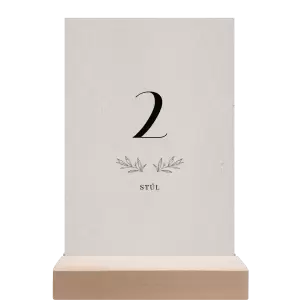 Papírové číslo stolu MINA