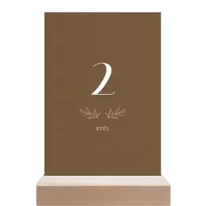 Papírové číslo stolu MINA