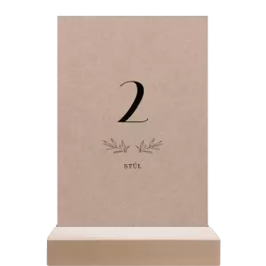 Papírové číslo stolu MINA