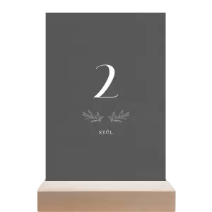 Papírové číslo stolu MINA