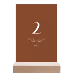 Papírové číslo stolu MINA