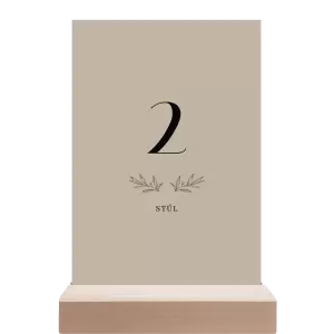 Papírové číslo stolu MINA