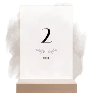 Plexi číslo stolu MINA