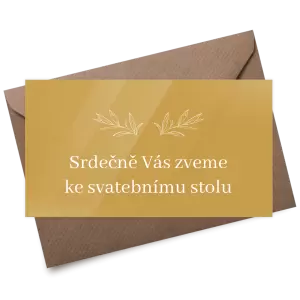 Plexi pozvánka MINA