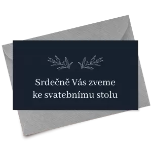 Papírová pozvánka MINA