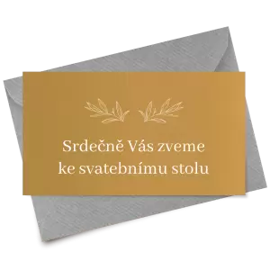 Papírová pozvánka MINA