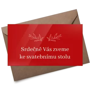 Plexi pozvánka MINA