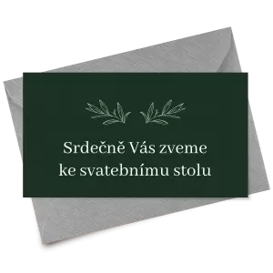 Papírová pozvánka MINA