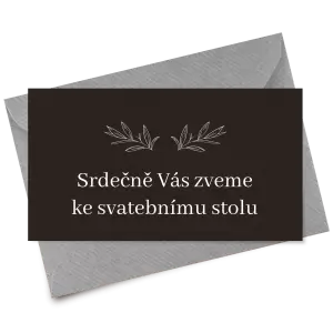 Papírová pozvánka MINA