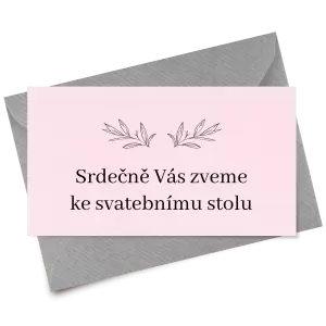 Papírová pozvánka MINA