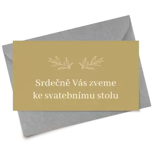 Papírová pozvánka MINA