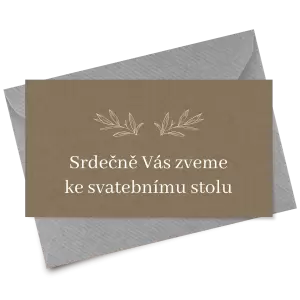 Papírová pozvánka MINA