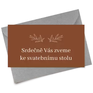 Papírová pozvánka MINA