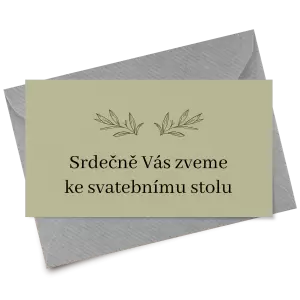 Papírová pozvánka MINA