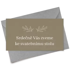 Papírová pozvánka MINA