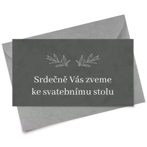 Papírová pozvánka MINA