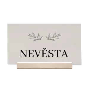 Papírová jmenovka MINA