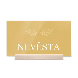 Papírová jmenovka MINA