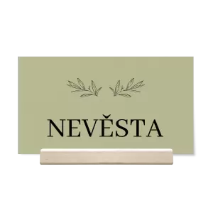 Papírová jmenovka MINA
