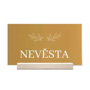 Papírová jmenovka MINA