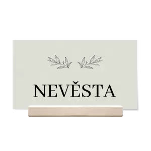 Papírová jmenovka MINA