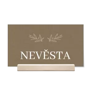 Papírová jmenovka MINA