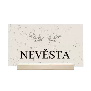 Papírová jmenovka MINA