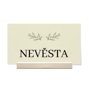 Papírová jmenovka MINA