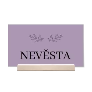 Papírová jmenovka MINA