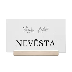 Papírová jmenovka MINA