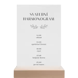 Papírový harmonogram MINA