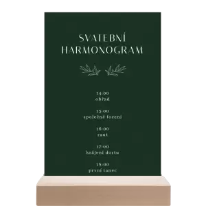 Papírový harmonogram MINA