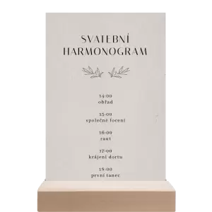 Papírový harmonogram MINA