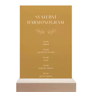 Papírový harmonogram MINA