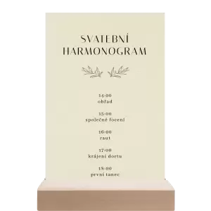 Papírový harmonogram MINA