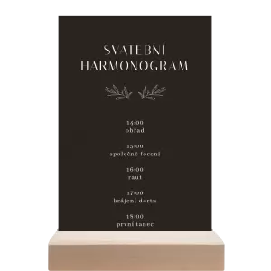 Papírový harmonogram MINA