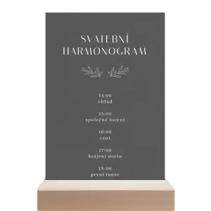 Papírový harmonogram MINA