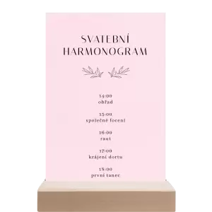 Papírový harmonogram MINA