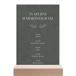 Papírový harmonogram MINA