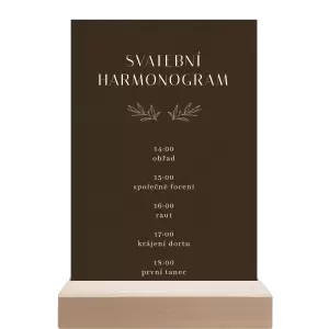 Papírový harmonogram MINA