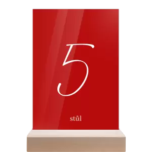 Plexi číslo stolu EASY