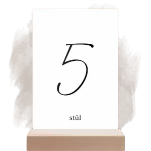 Plexi číslo stolu EASY