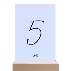 Papírové číslo stolu EASY